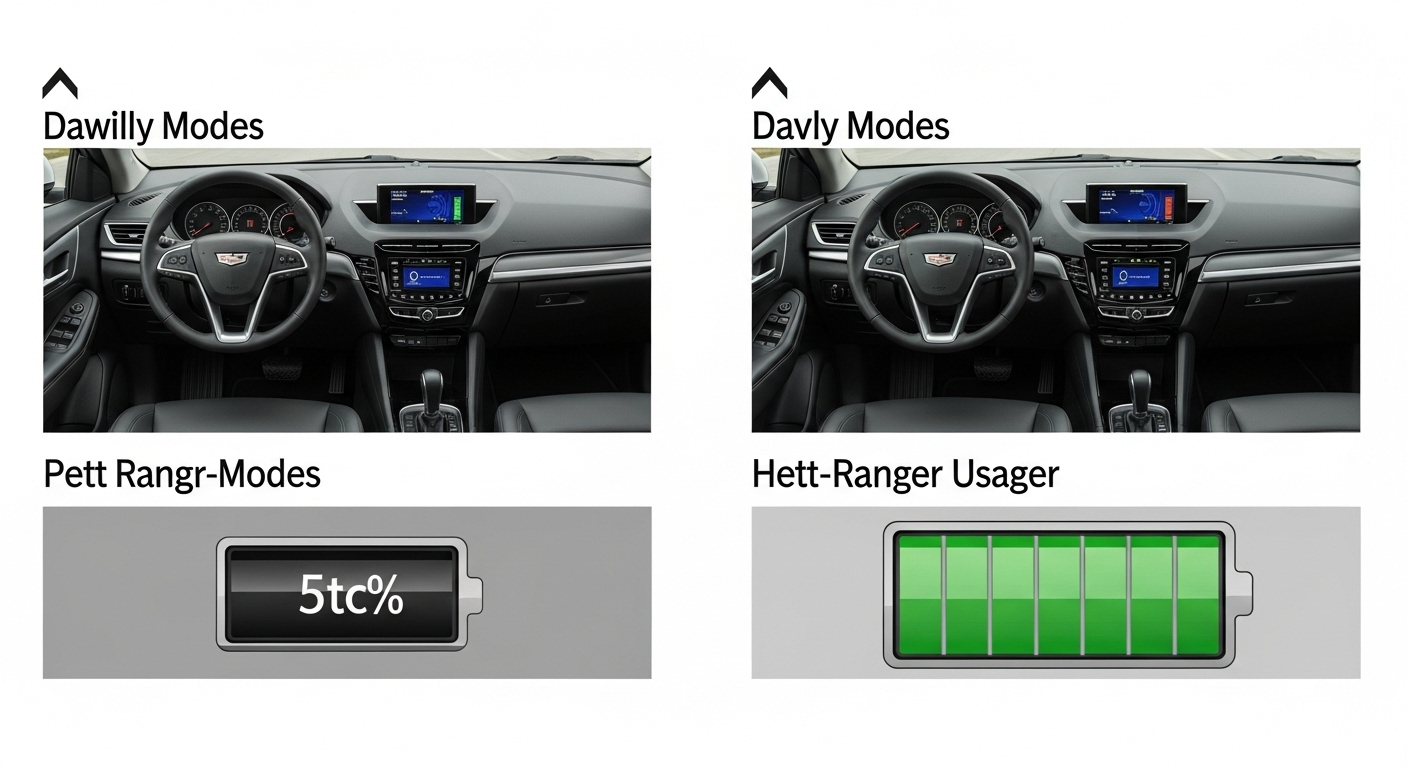 do the driving modes in cadillac lyriq offer different ranges or battery usages?